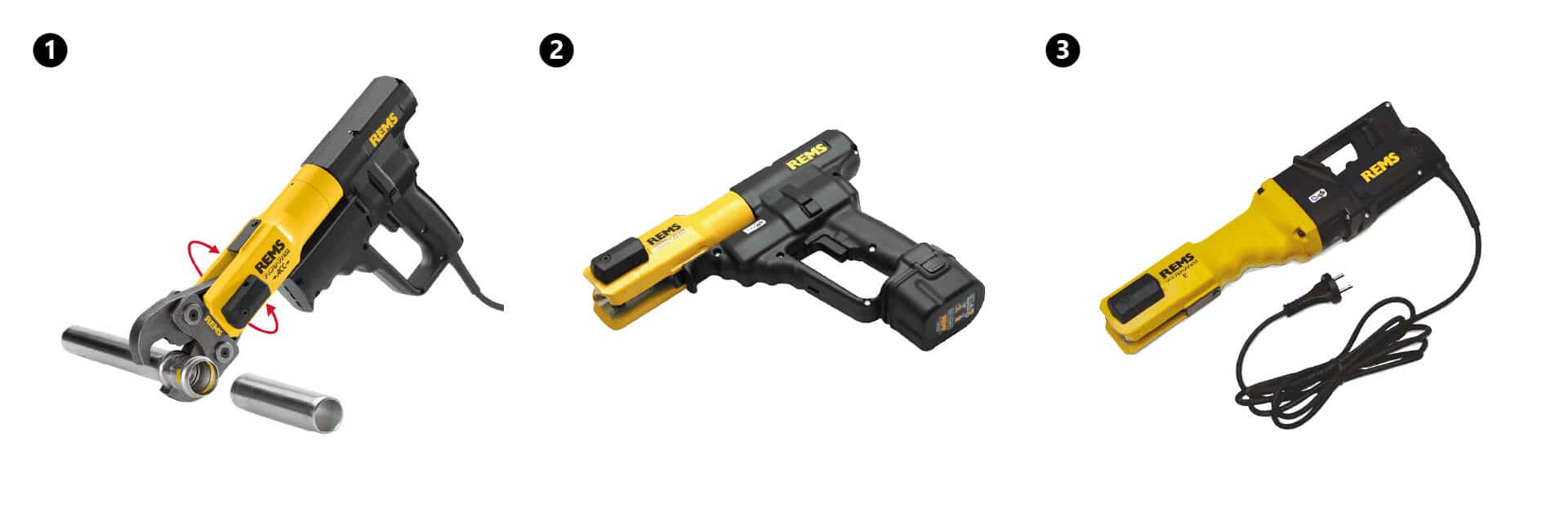 KAN-therm - ultraPRESS system - REMS electric and cordless pressing machines.